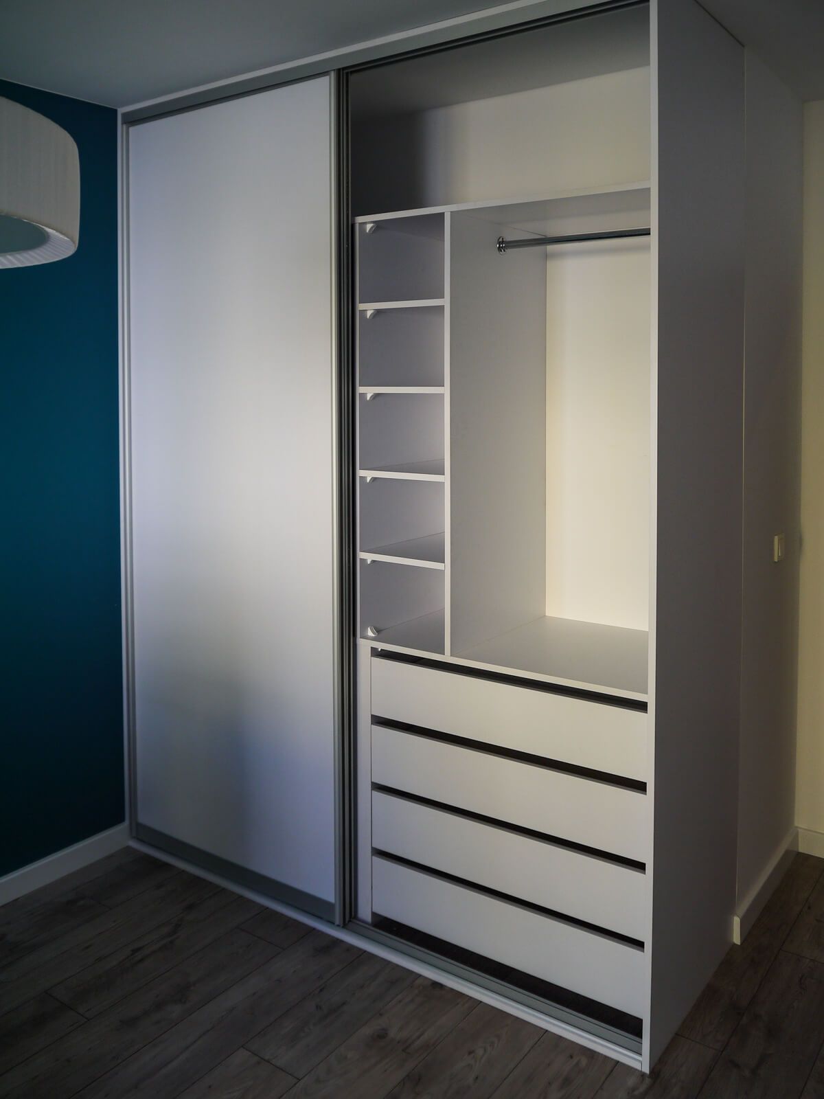 Realizacja meblowa Meble Moderna Wrocław - Szafa i zabudowa wnękowa - projekt #7